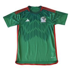 Adidas Mexico Soccer Jersey Men’s Large Slim Fit Green